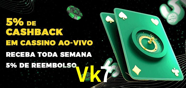 Promoções do cassino ao Vivo Vk7